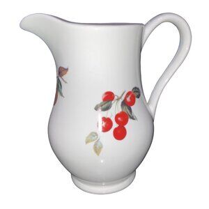 B.I.A Cordon Bleu Ceramic Pitcher With Catherine Red Cherry & Green Grape Design